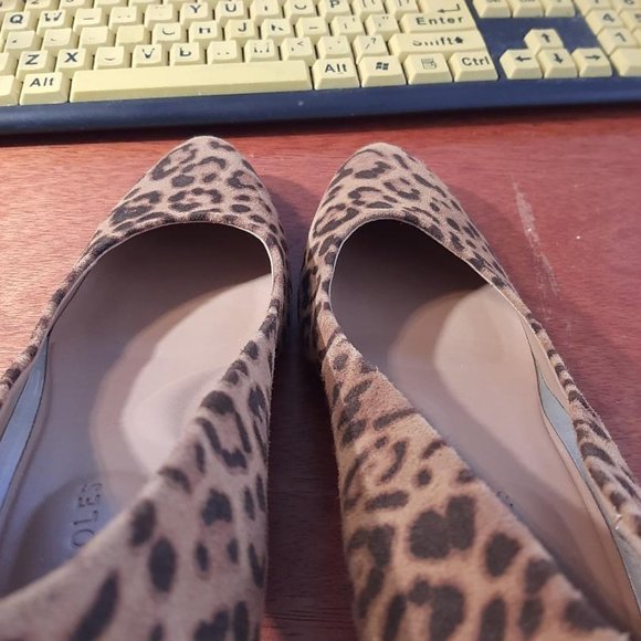 NEW ! Aerosoles Women Mid Heel Pump Leopard Print Calf Hair Size 7.5 - Picture 5 of 8